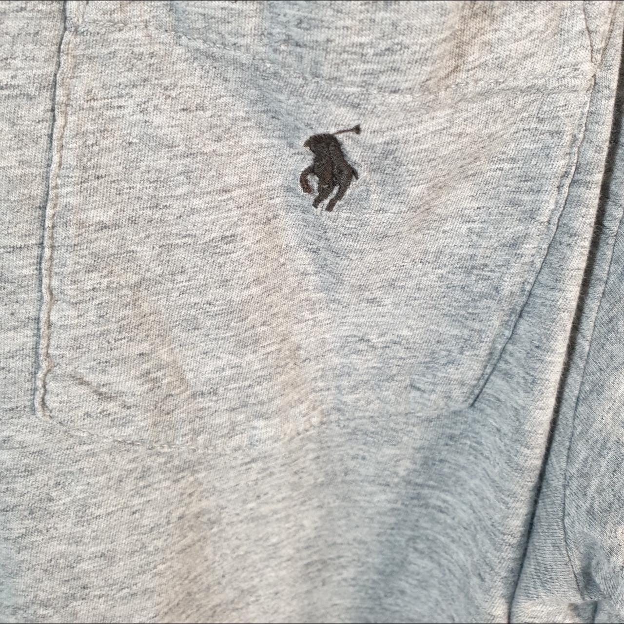 Vintage Ralph Lauren Polo T Shirt Men’s Large Tall Grey Embroidered Classic Fit Pony C8575