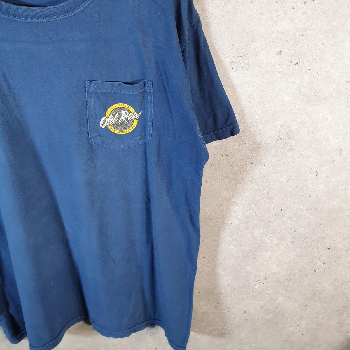 Vintage Comfort Colours Old Raw Graphic T Shirt Men’s Large Blue Casual Sports Logo