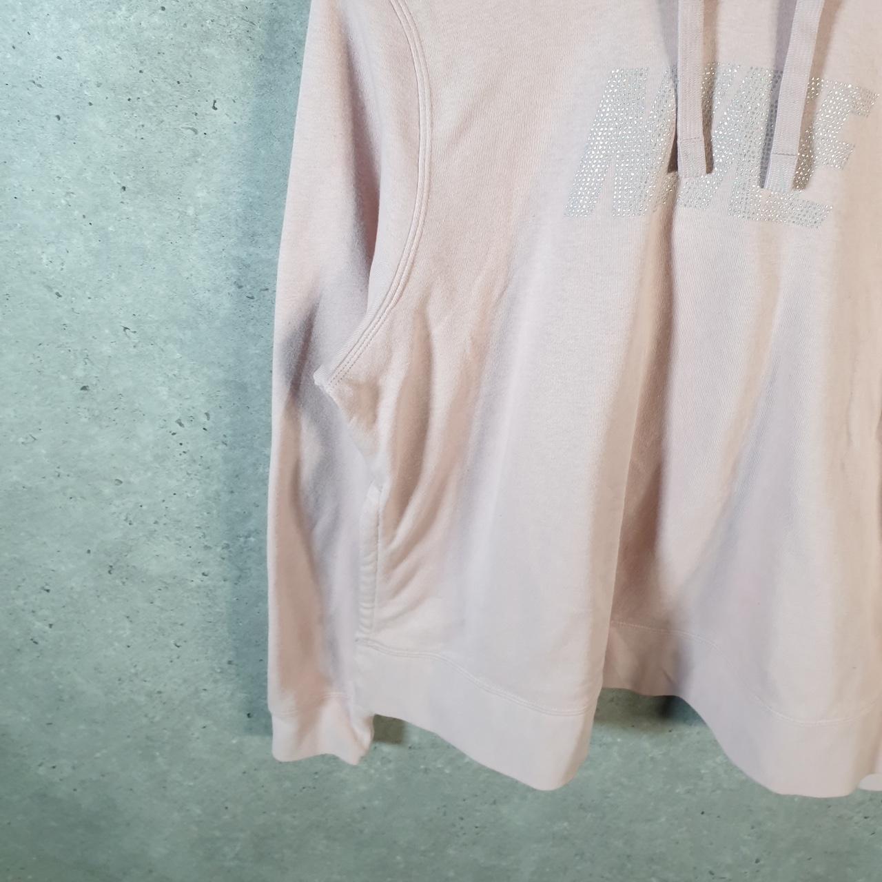 Vintage Nike Dri Fit Spellout Hoodie Womens Medium Pink Swoosh Y2K Pullover