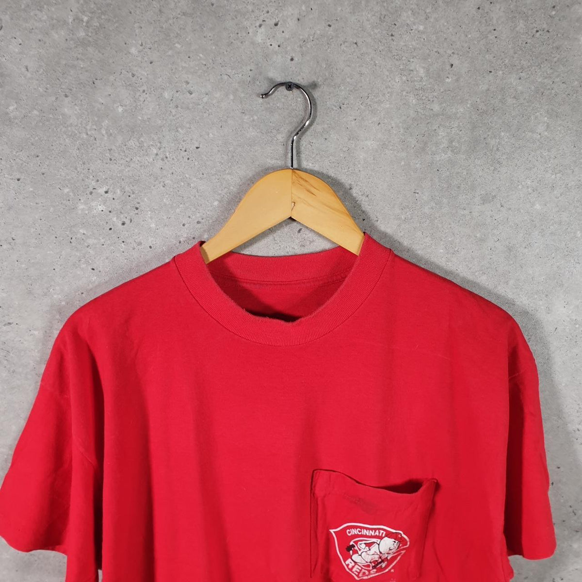 Vintage Cincinnati Reds MLB Baseball 1991 USA Single Stitch T Shirt Men’s Medium Red Big Fish Vintage