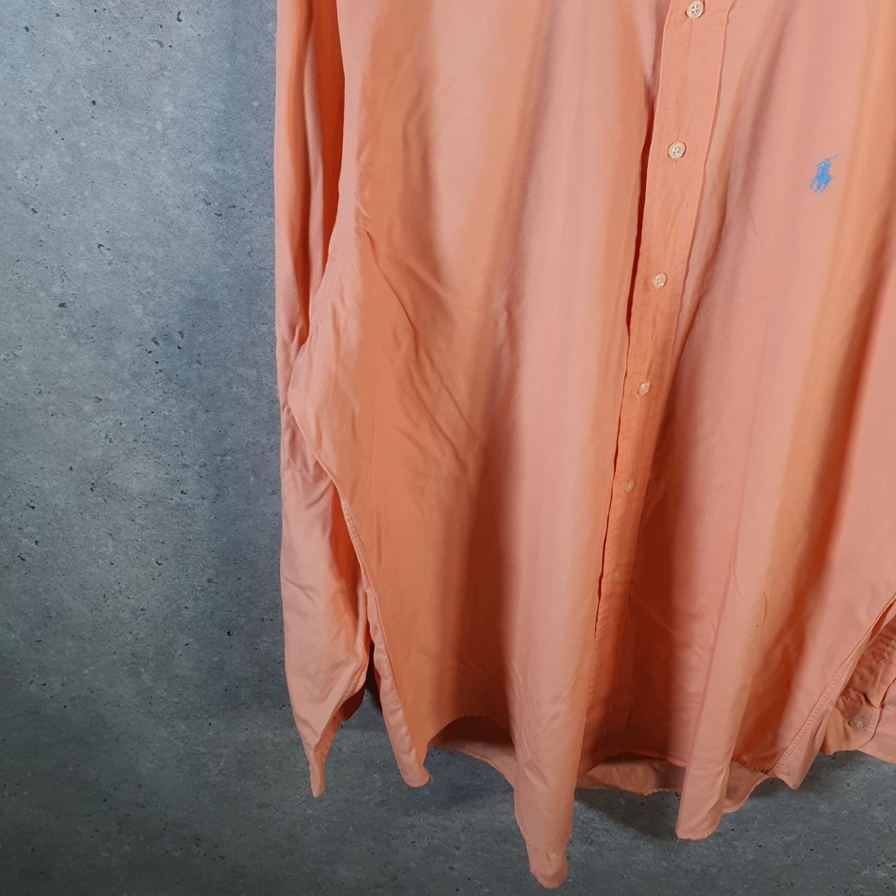 Vintage Ralph Lauren Button Down Shirt Men’s XL Pink Classic Fit Checkered Cotton Pony