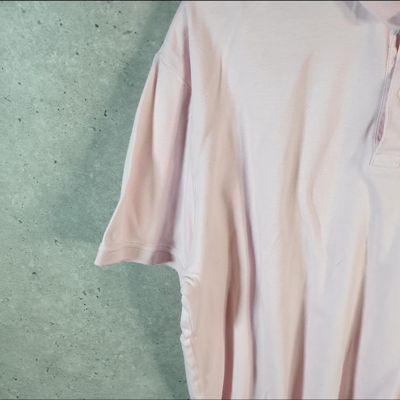 Vintage Tommy Hilfiger Polo Shirt Men’s XL Pink Custom Fit Embroidered Logo