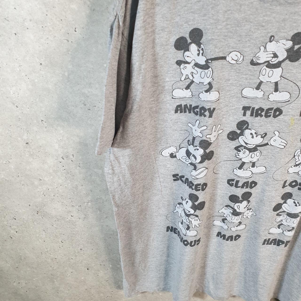 Vintage Disney Land Mickey Mouse T Shirt Men’s XL Grey Logo Graphic Cartoon