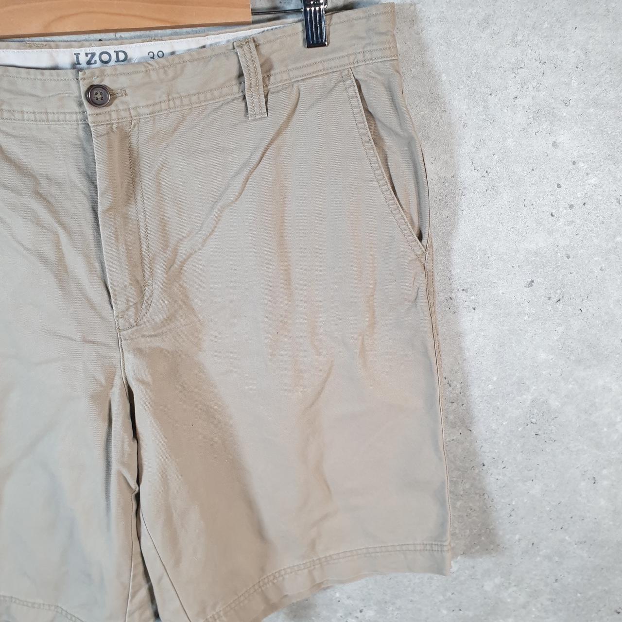 Vintage Izod Golf Chino Shorts Jorts Cargo Men’s W38 Brown Baggy Cotton