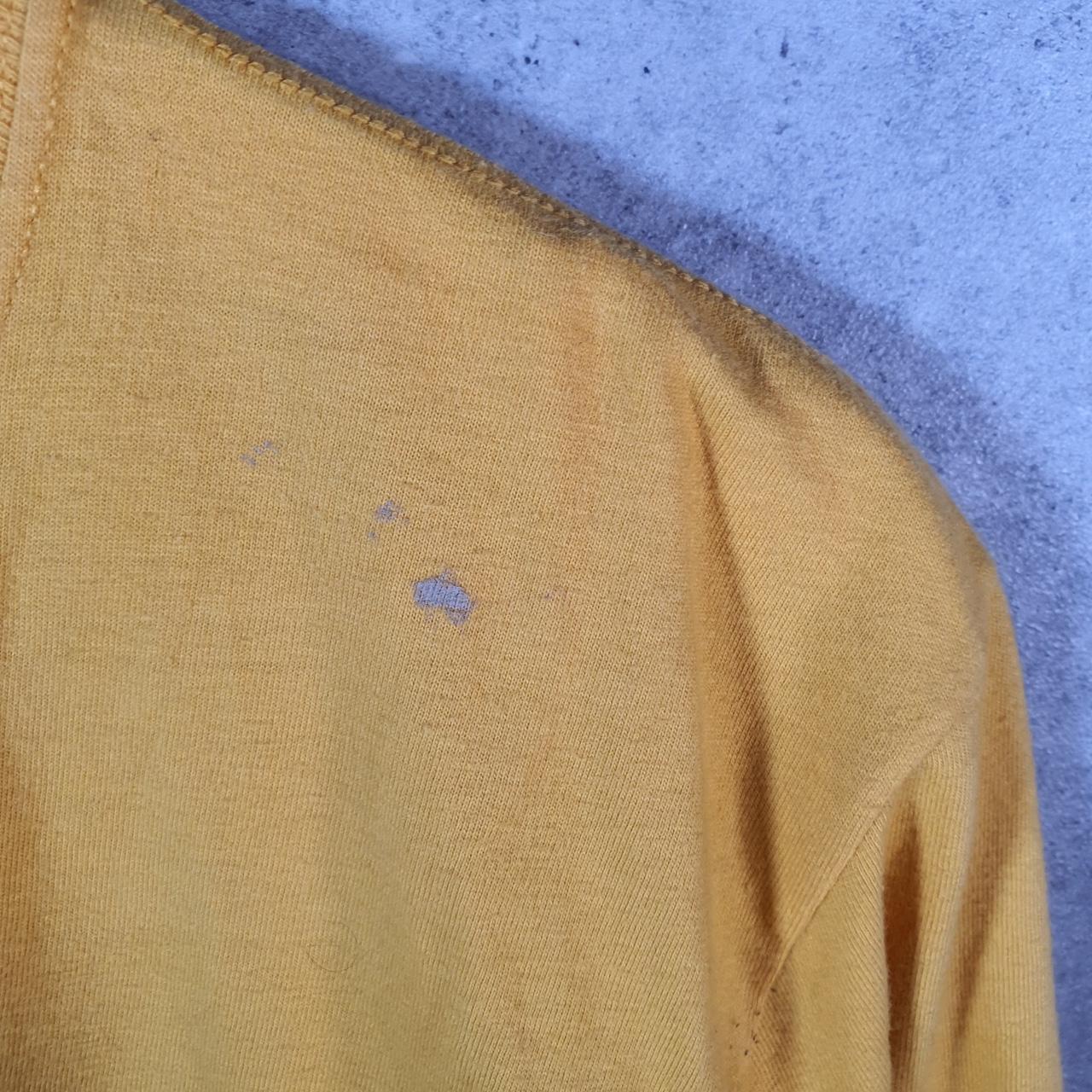 Vintage Nike Club Spellout T Shirt Mens Medium Yellow Logo Swoosh Athletic