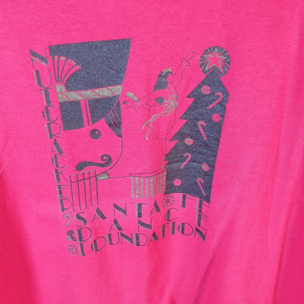 Vintage Anvil Nutcracker Santa Fe 90s USA Single Stitch T Shirt Men’s Large Red C8899