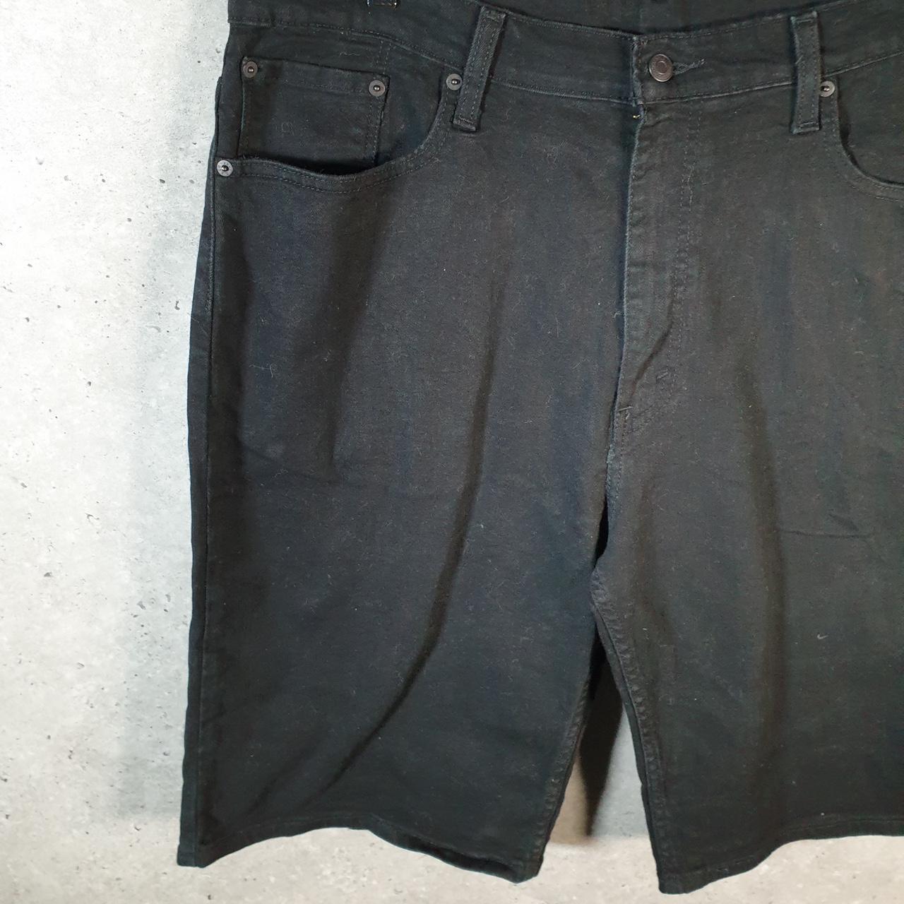 Vintage Levi’s 569 Baggy Shorts Jorts Cargo Mens W38 Black Relaxed Denim