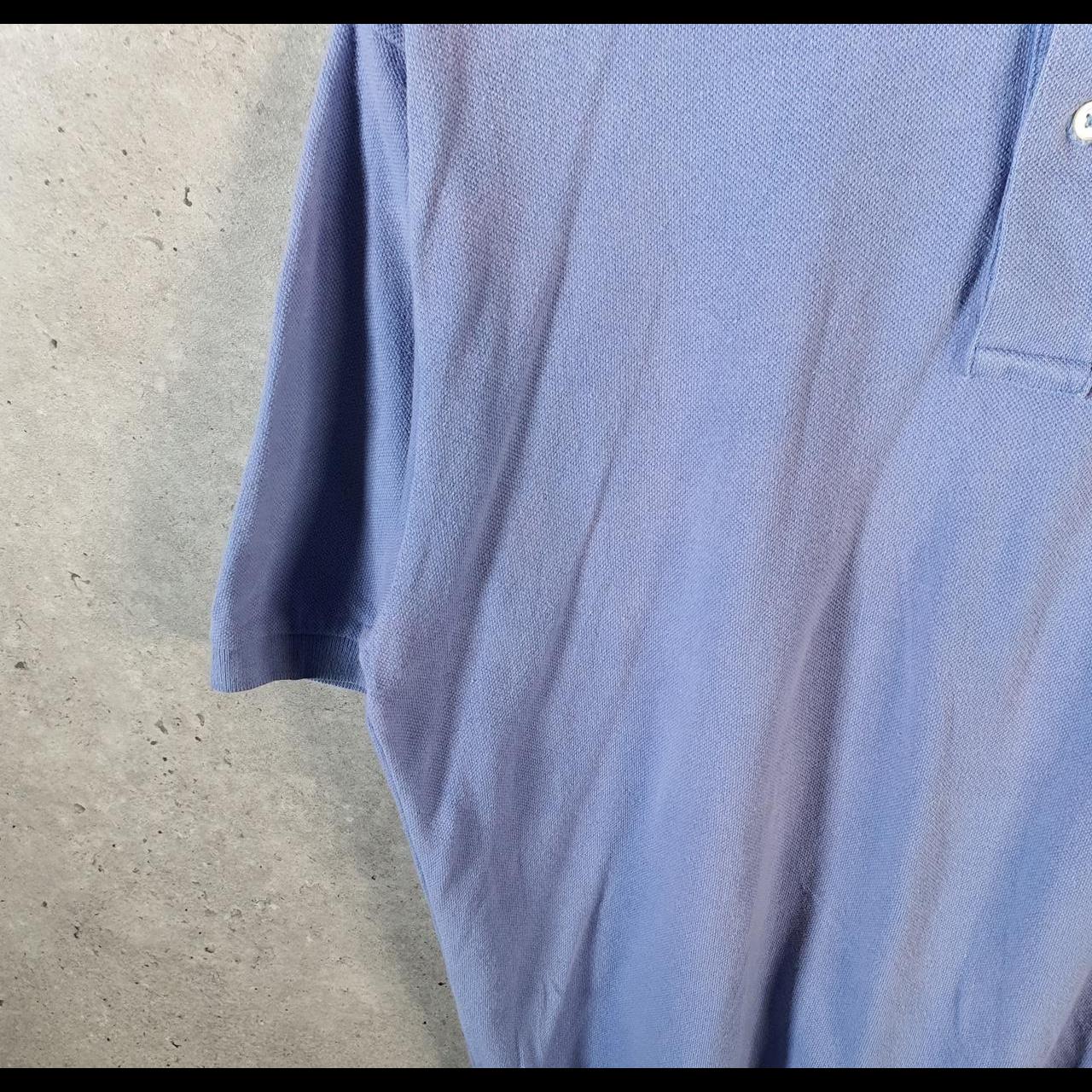 Vintage Ralph Lauren Polo Shirt Men’s Medium Blue Custom Fit Cotton Embroidered Pony