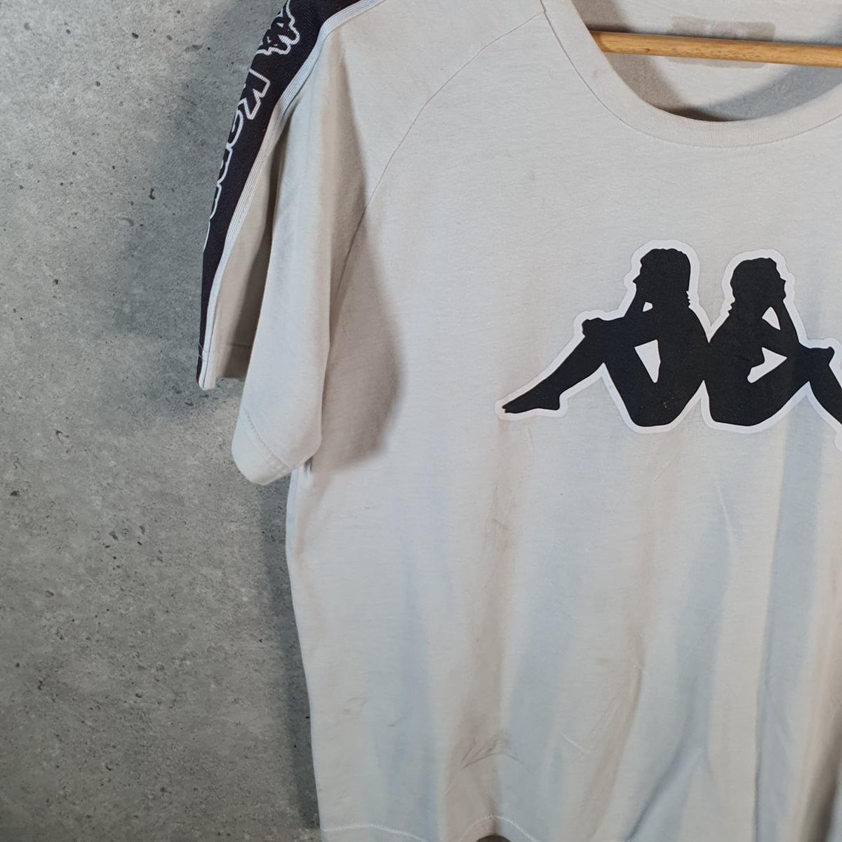 Vintage Kappa Graphic T Shirt Men’s Small White Casual Sports Logo Athletic