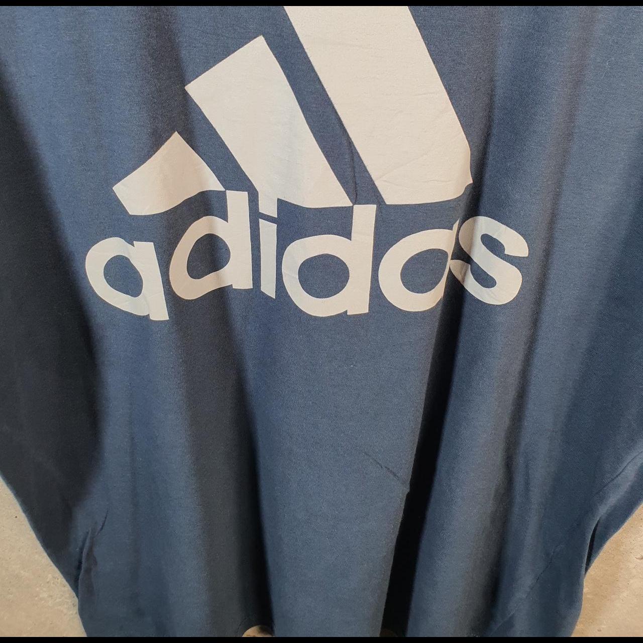Vintage Adidas Golf Spellout T Shirt Shirt Men’s Large Blue Three Stripes Logo Athletic C9819