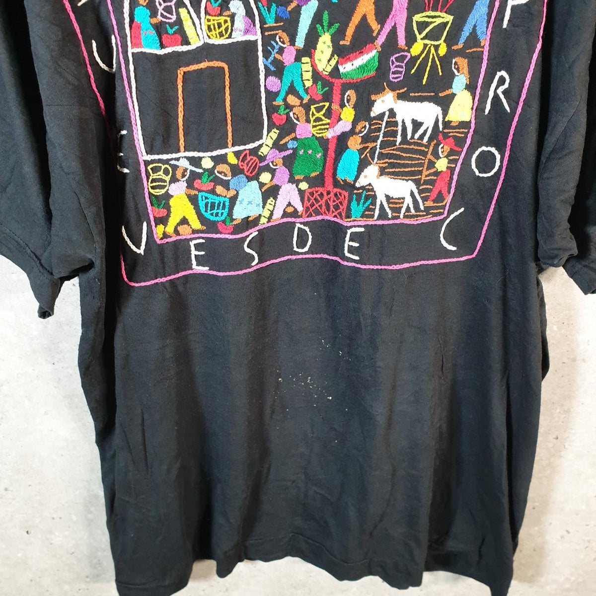 Vintage Corpus Printed Animal Graphic USA Single Stitch T Shirt Men’s Medium Black Big Fish Vintage