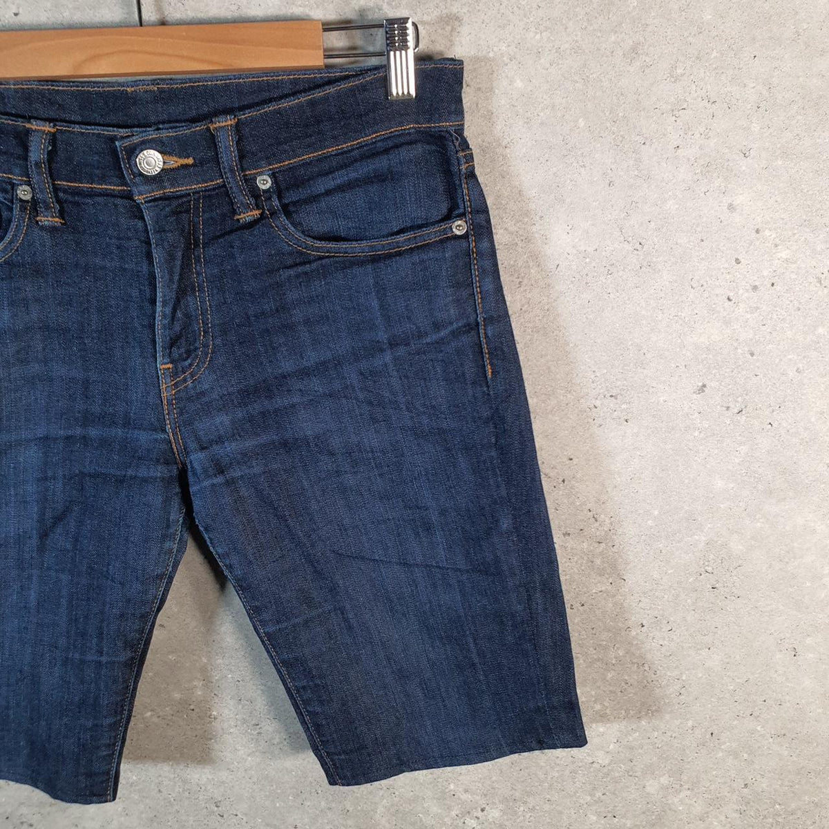 Vintage Levi’s 511 Denim Jean Shorts Jorts Cargo Men’s W31 Blue Baggy Cotton