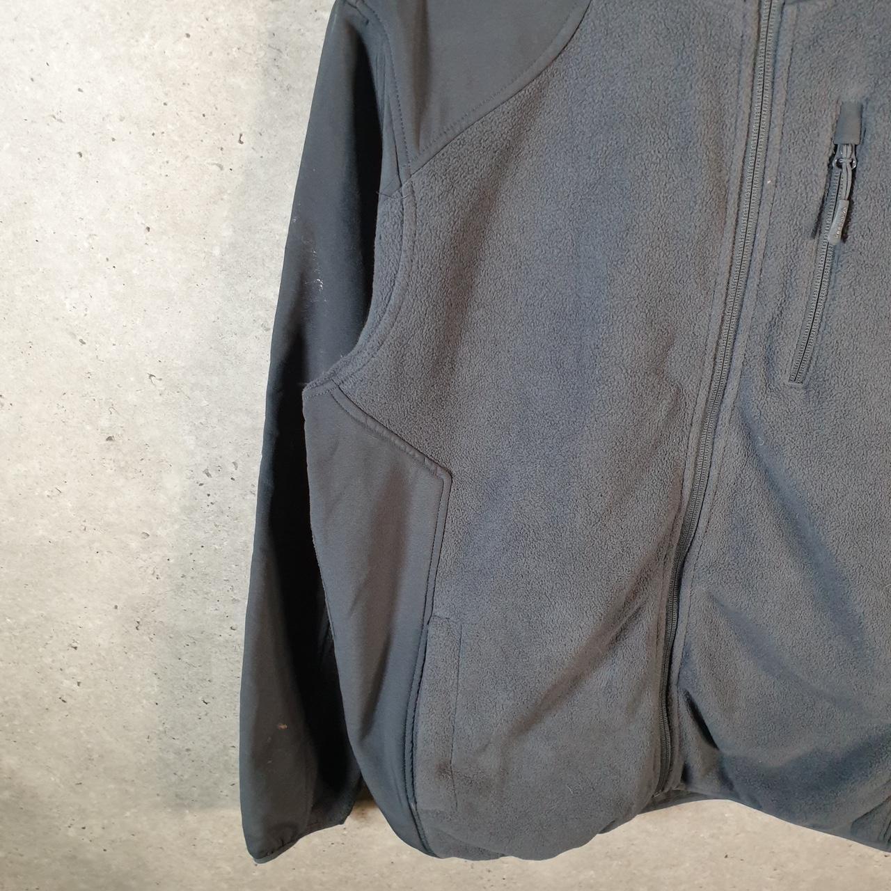 Reebok Full Zip Fleece Hoodie Mens Medium Grey Embroidered Logo