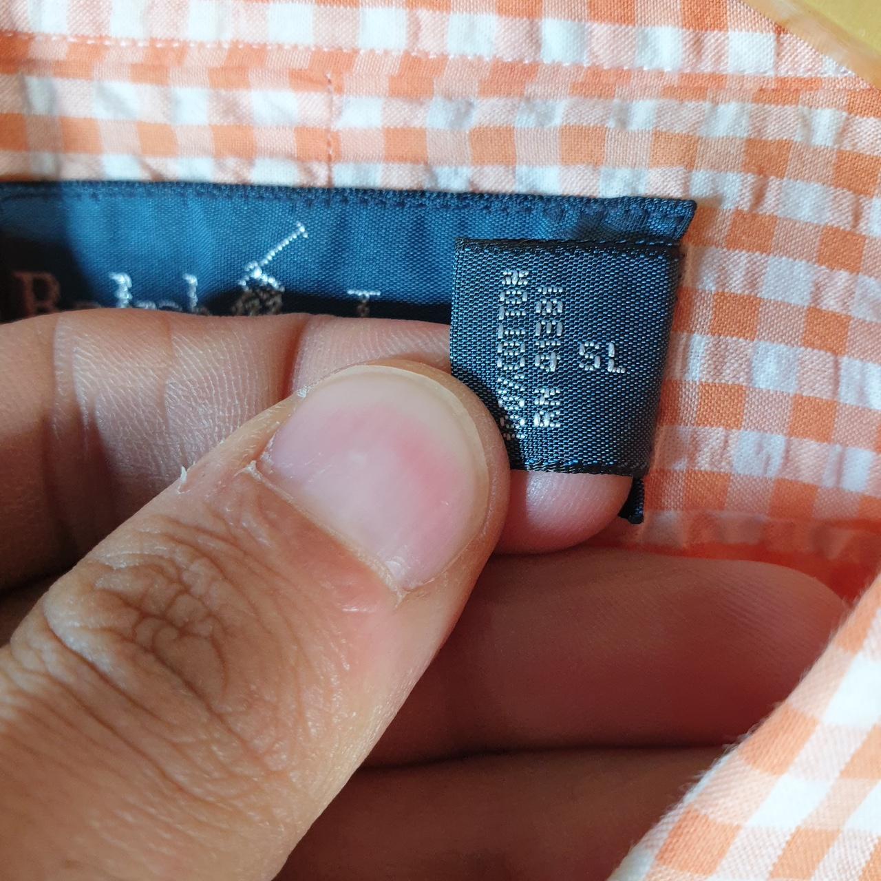 Vintage Ralph Lauren Button Down Shirt Men’s Medium Orange Custom Fit Cotton