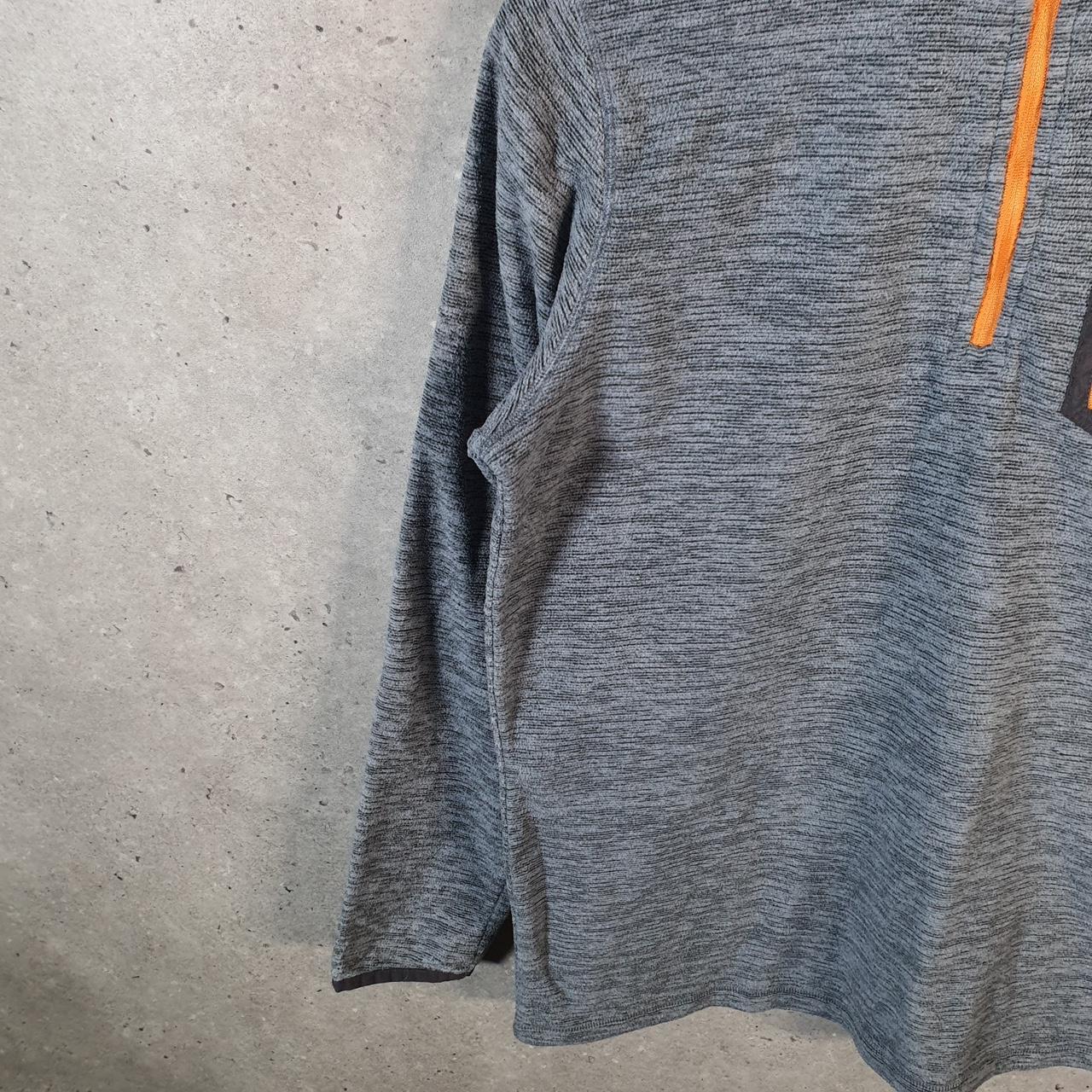 Vintage Champion 1/4 Zip Sweatshirt Womens XL Grey Pullover Logo