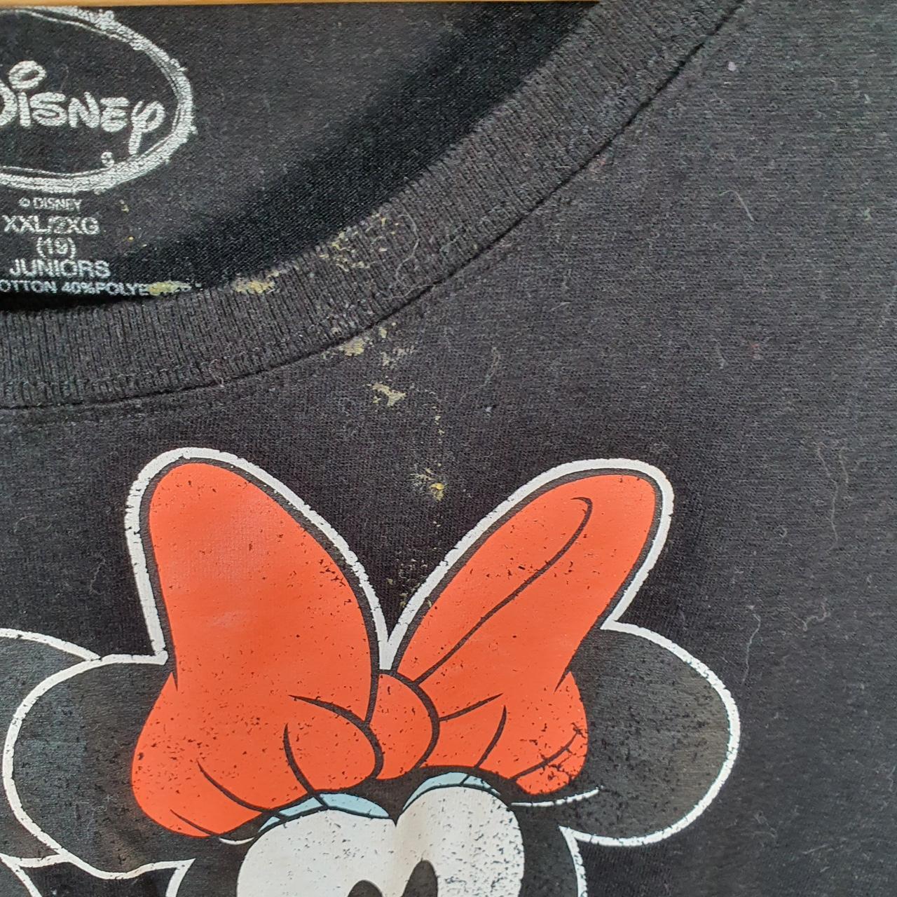 Vintage Disney Land Mickey Mouse T Shirt Girls 2XL Black Logo Graphic Cartoon