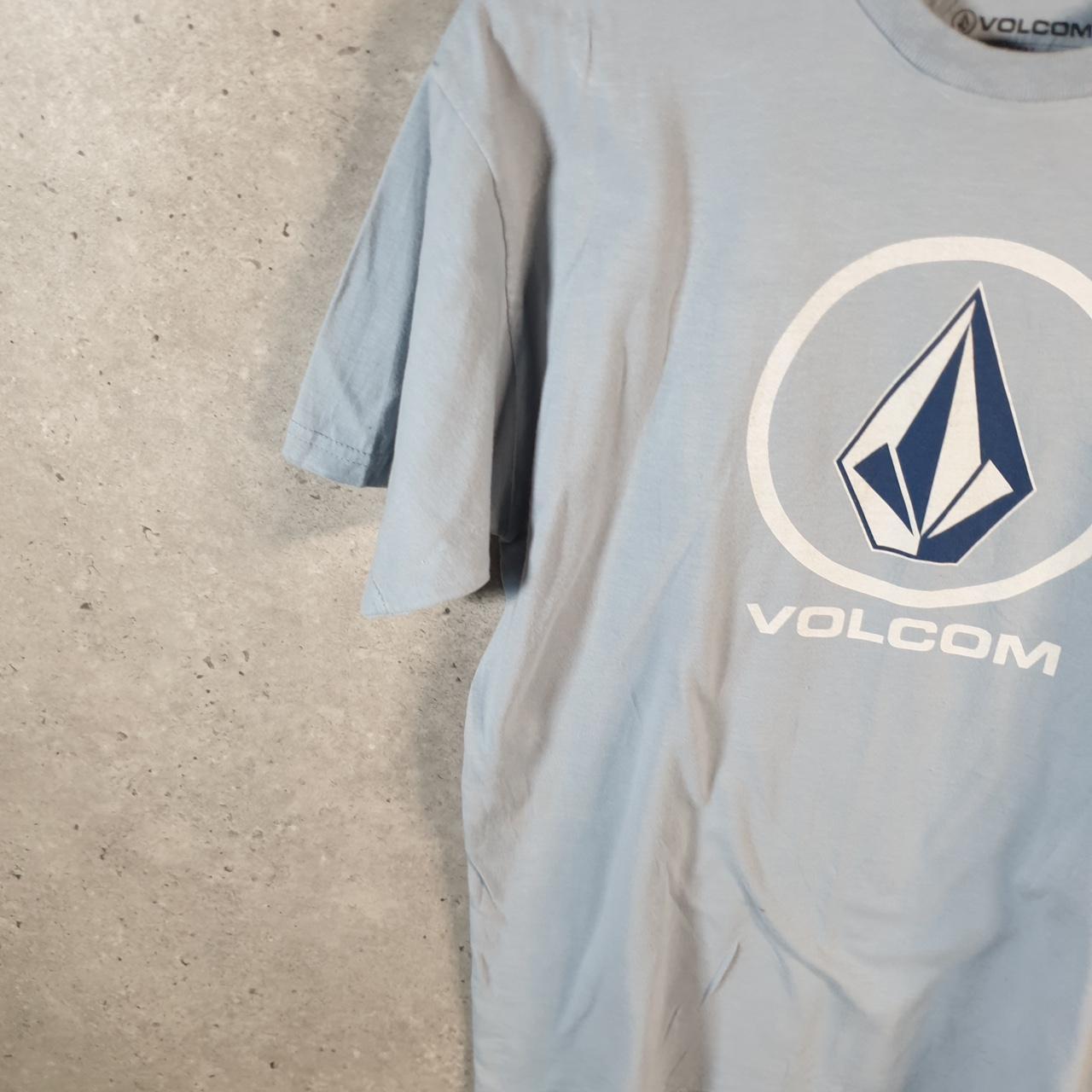 Vintage Volcom Y2K T Shirt Men’s Medium Blue Casual Sports Logo Athletic