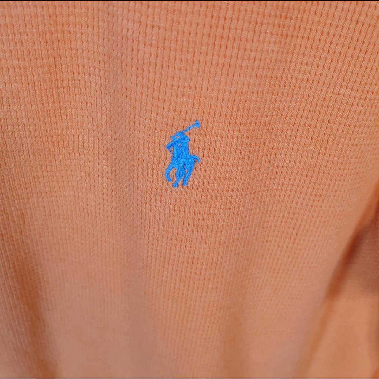 Vintage Ralph Lauren Polo T Shirt Men’s Large Orange Embroidered Classic Fit Pony C9154