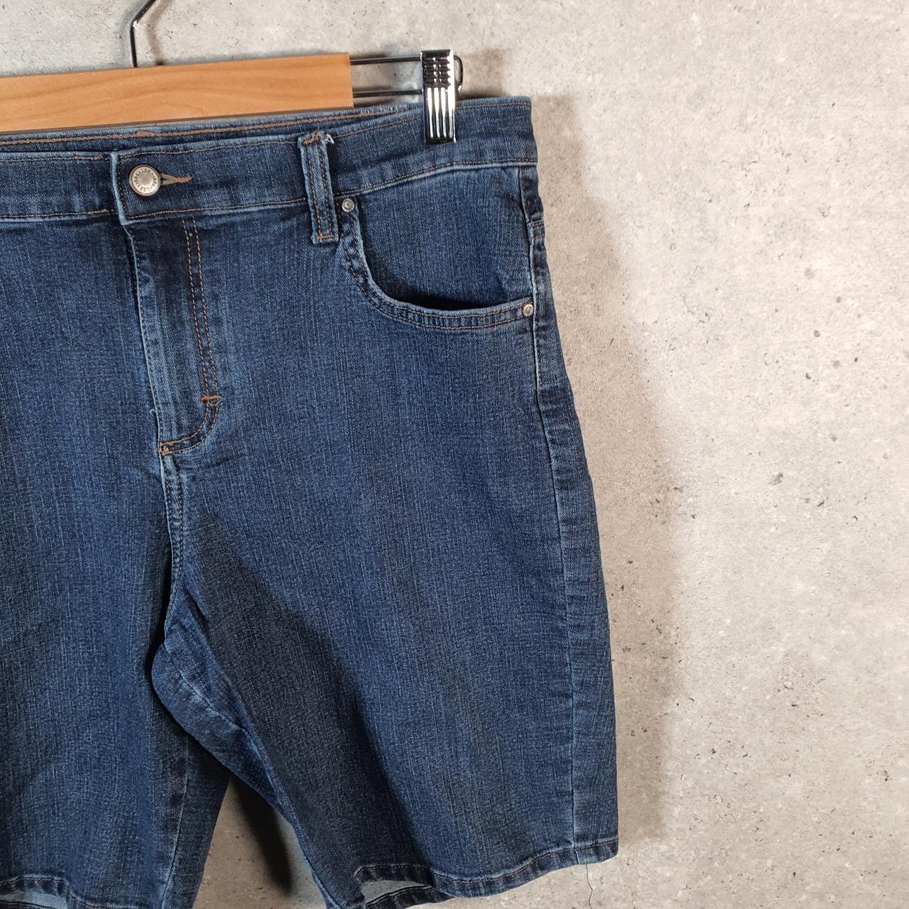 Vintage Lee Low Rise Baggy Shorts Jorts Cargo Womens W32 Blue Relaxed Denim A4547