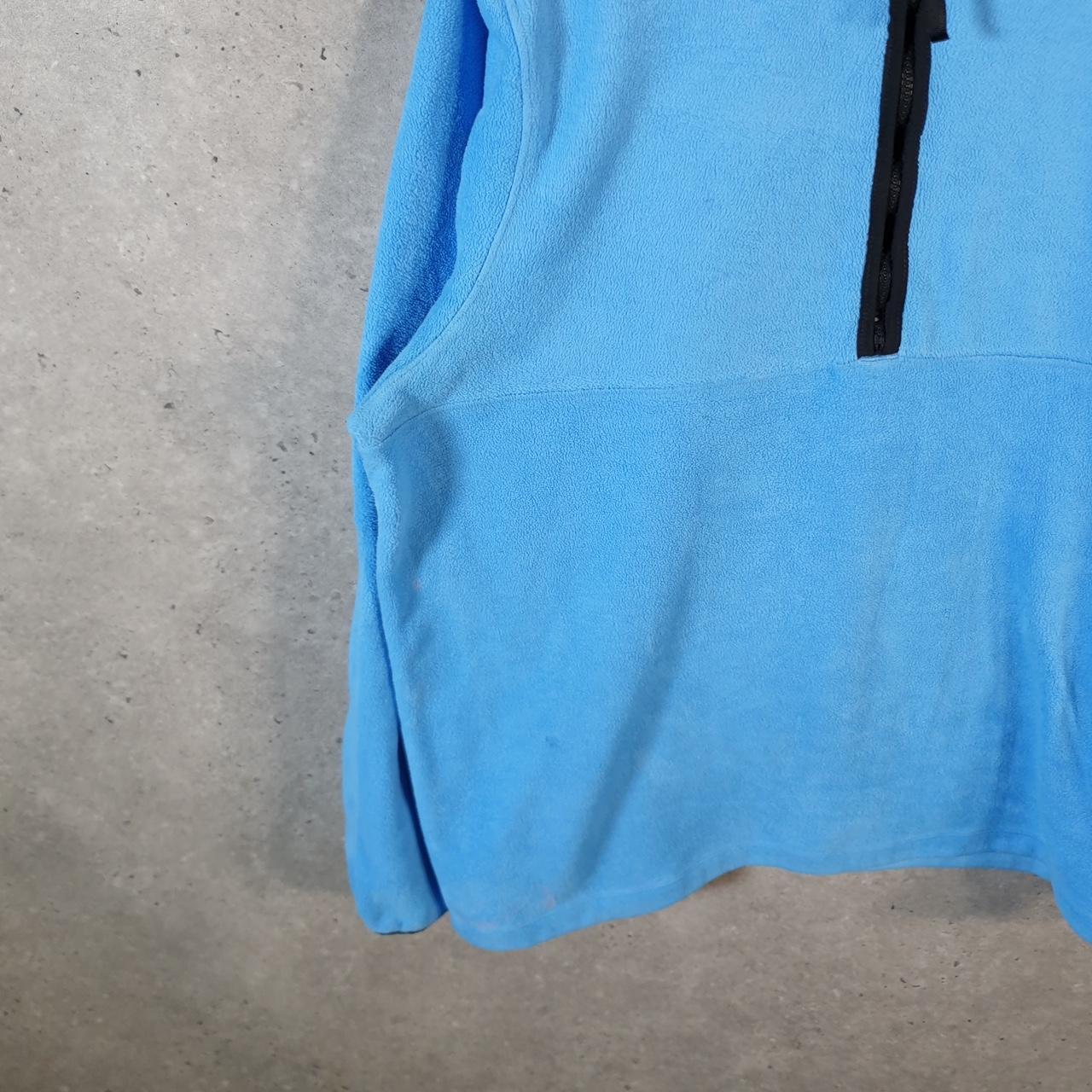 Vintage Nike Therma fit Fleece Sweatshirt Men’s XL 1/4 Zip Blue Swoosh Y2K Pullover