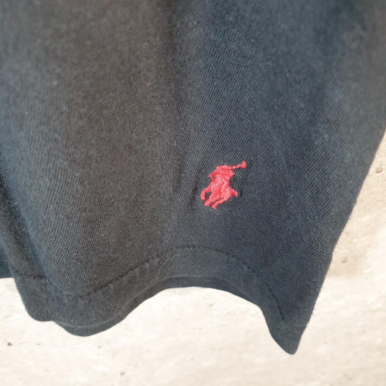 Vintage Ralph Lauren Polo T Shirt Men’s Medium Black Embroidered Classic Fit Pony C9053