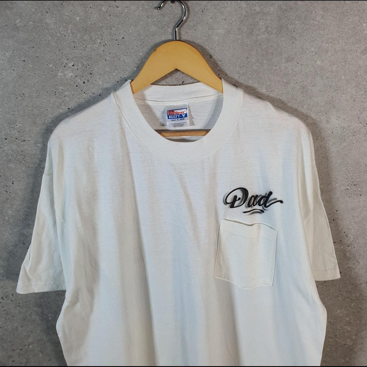 Vintage Hanes Beefy Hauling Ass After Bass USA 90s Single Stitch T Shirt Men’s XL White C9256