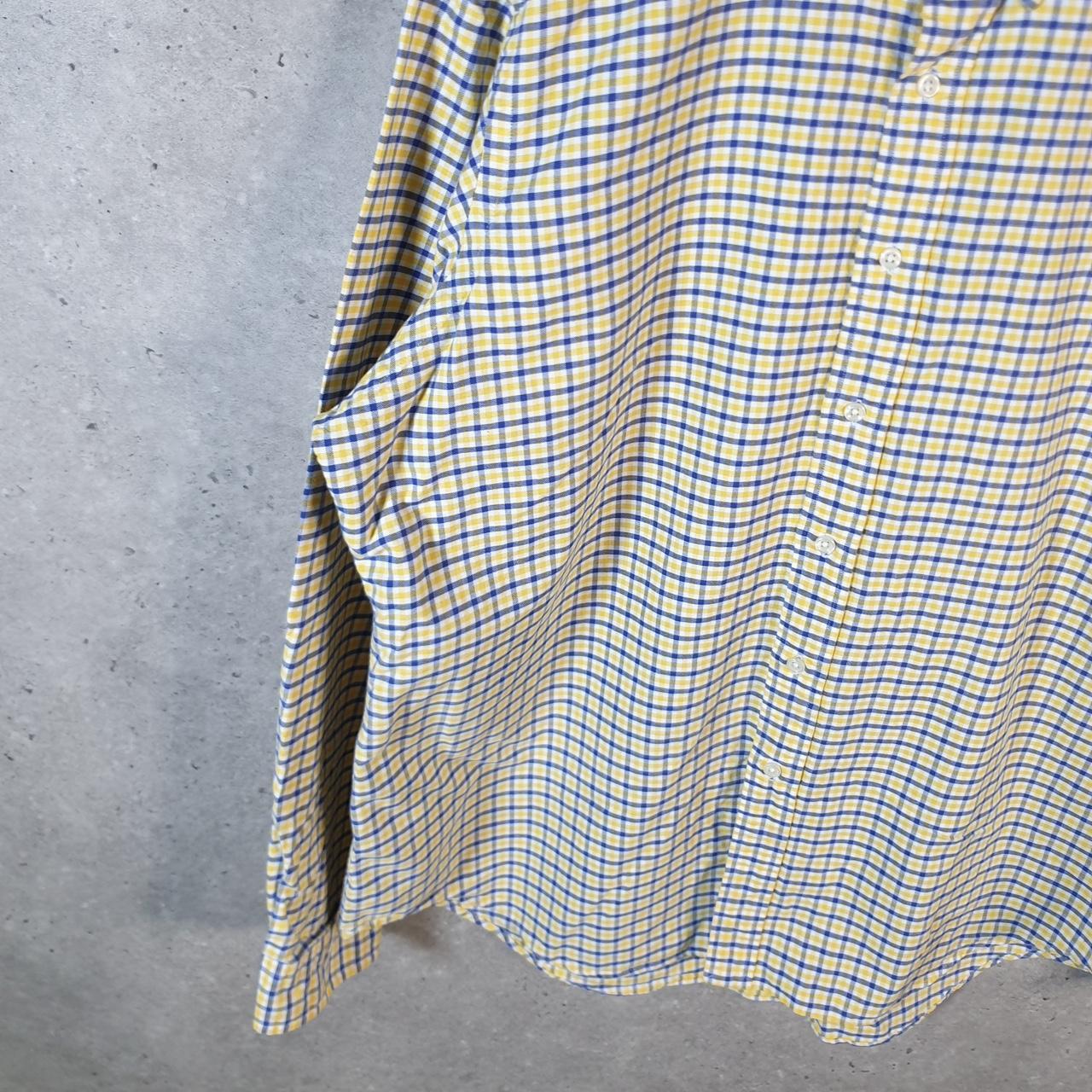 Vintage Ralph Lauren Button Down Shirt Men’s XL Yellow Custom Fit Cotton Pony
