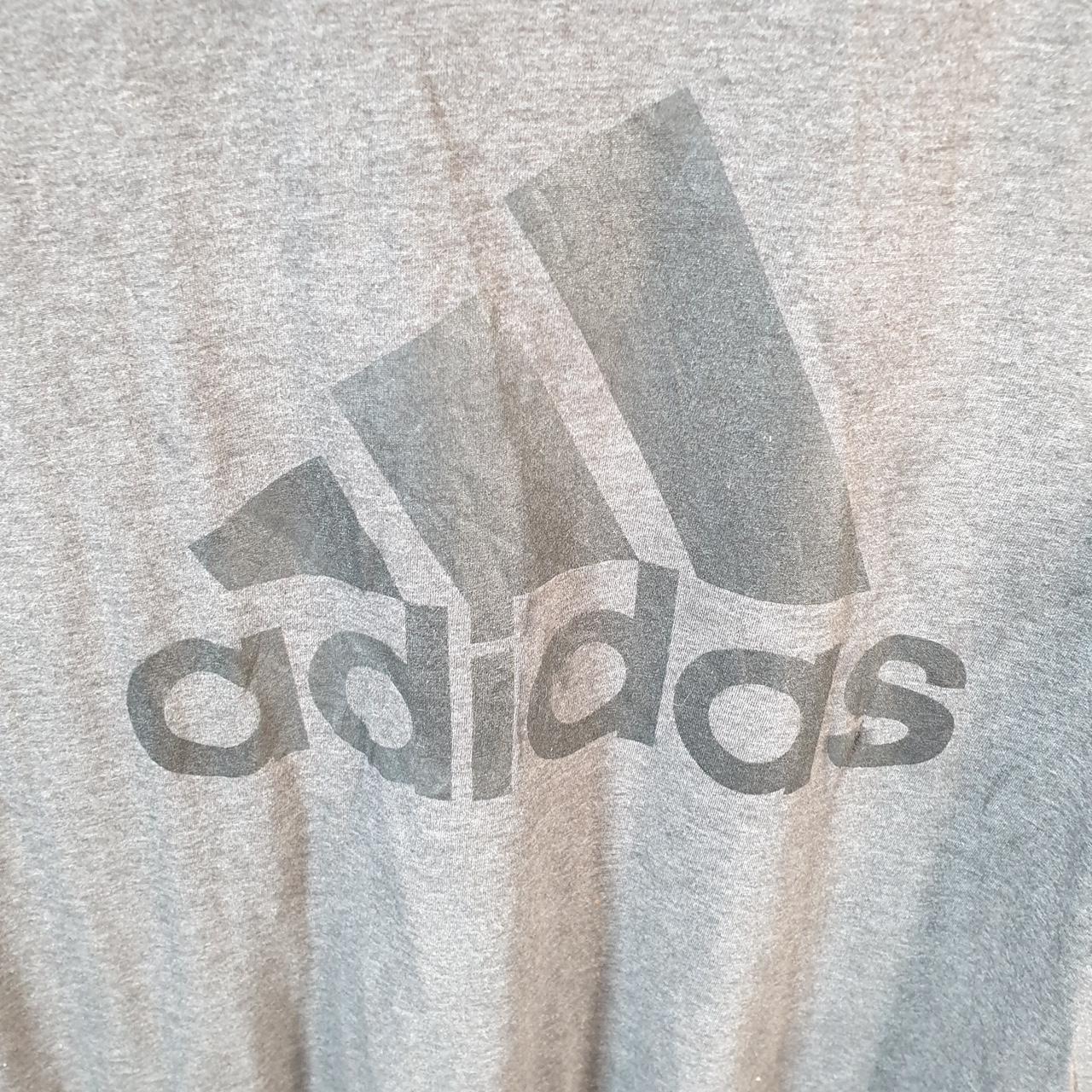 Vintage Adidas Amplifier T Shirt Shirt Men’s Large Grey Three Stripes Logo Athletic C9880