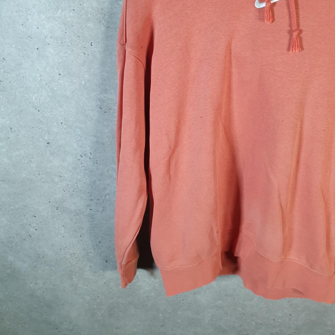 Vintage Nike Centre Swoosh Hoodie Men’s Small Pink Embroidered Y2K Pullover