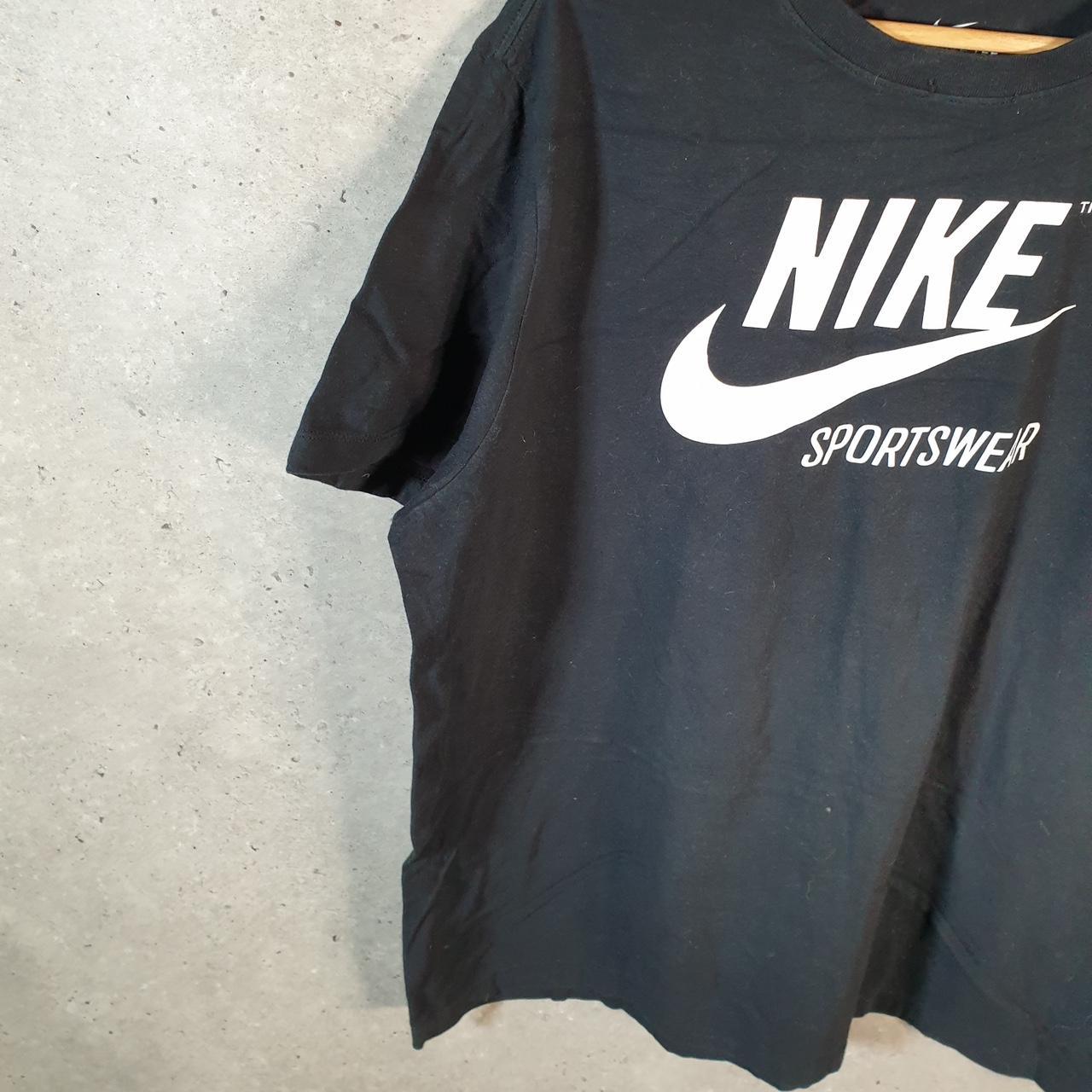 Vintage Nike Spellout Sportswear T Shirt Men’s XL Black Logo Swoosh Athletic