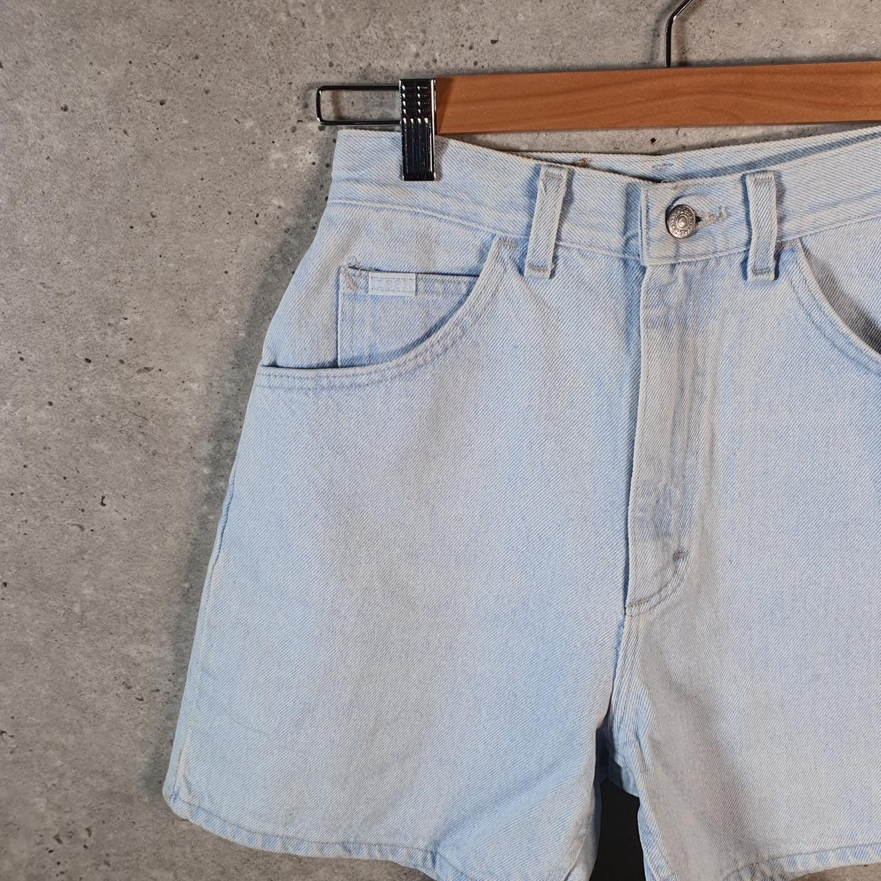 Vintage Lee Low Rise Baggy Shorts Jorts Cargo Womens W24 Blue Relaxed Denim A4568