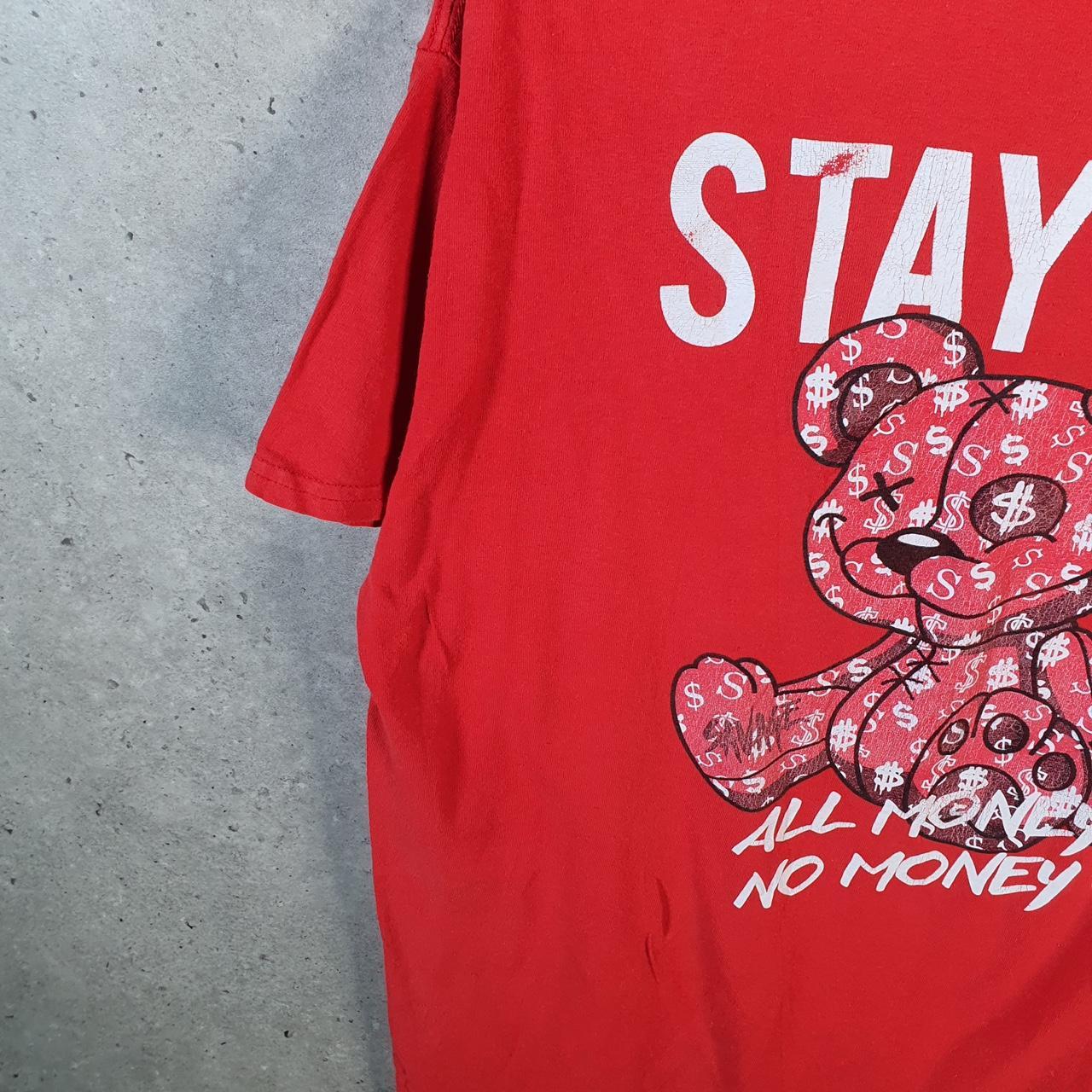 Vintage Stay Rad Money In Money Out 90s USA Single Stitch T Shirt Men’s XL Red