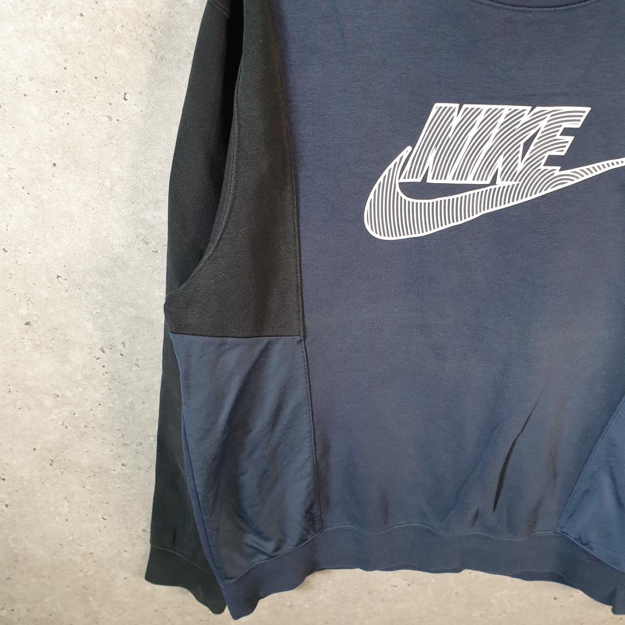 Vintage Nike Club Embroidered Sweatshirt Men’s Medium Navy Blue Swoosh Y2K Pullover