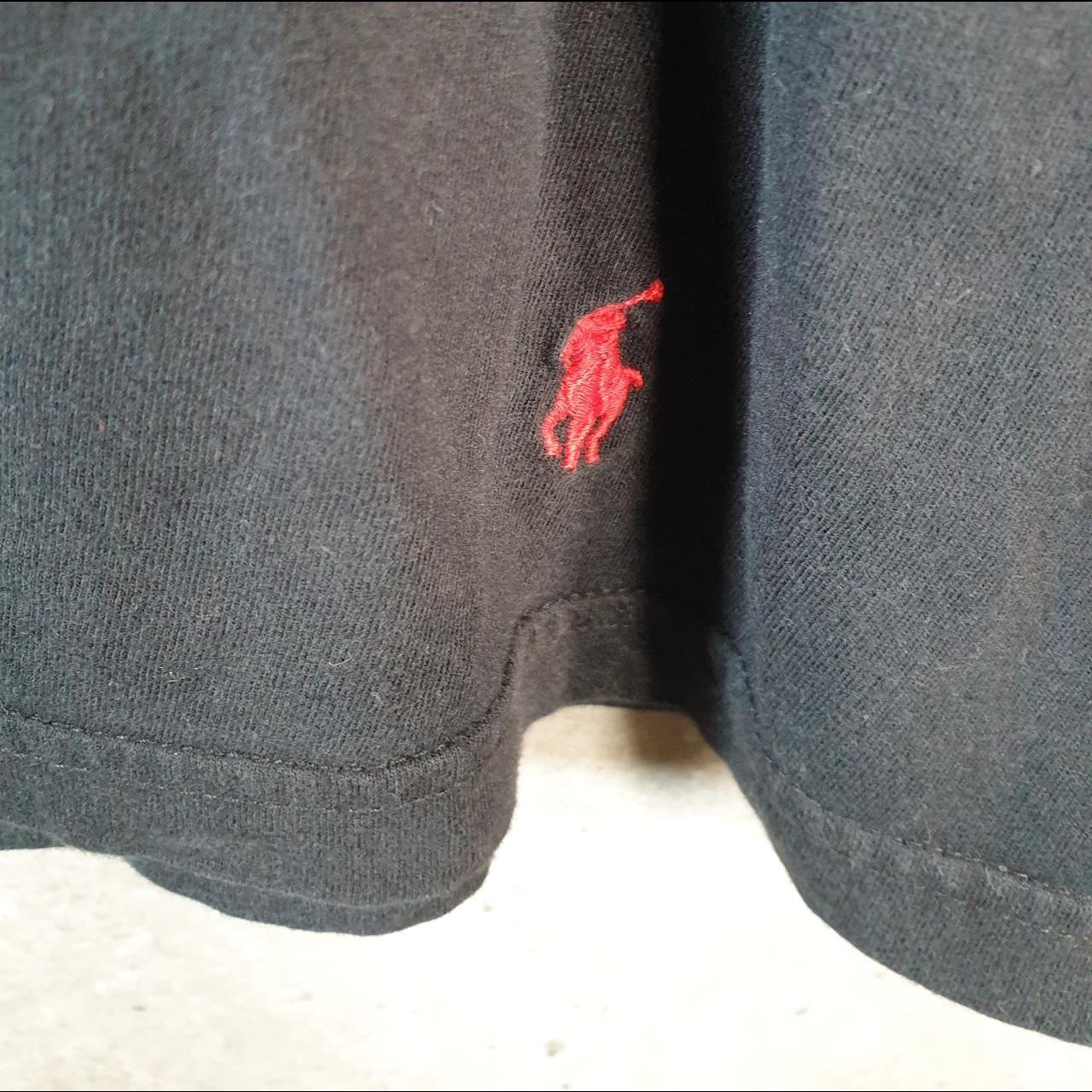 Vintage Ralph Lauren Polo T Shirt Men’s Large Black Embroidered Classic Fit Pony C8617