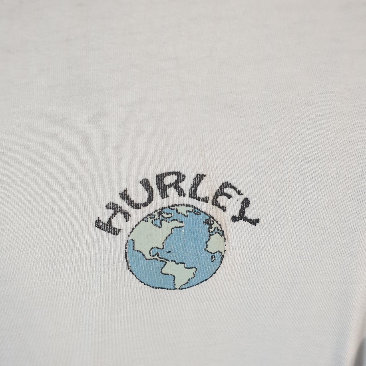 Vintage Hurley Graphic T Shirt Men’s Medium White Casual Sports Logo Athletic