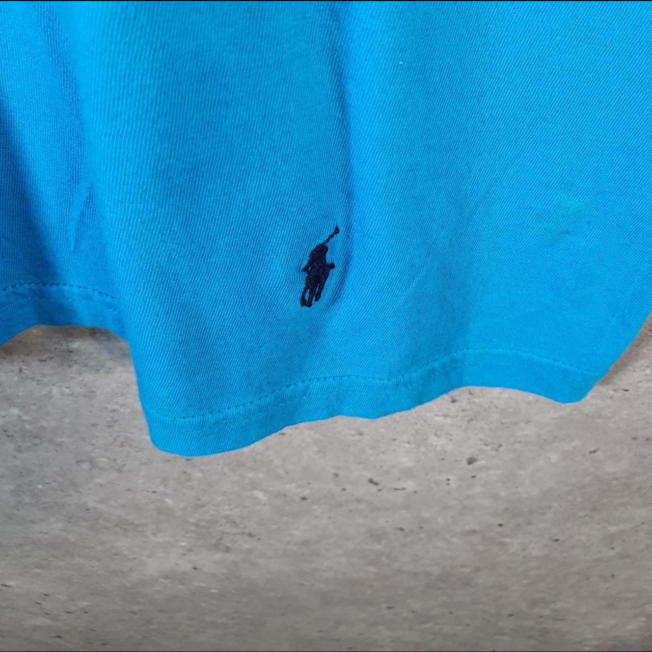 Vintage Ralph Lauren Polo T Shirt Men’s Medium Blue Embroidered Pony Classic Fit C9120