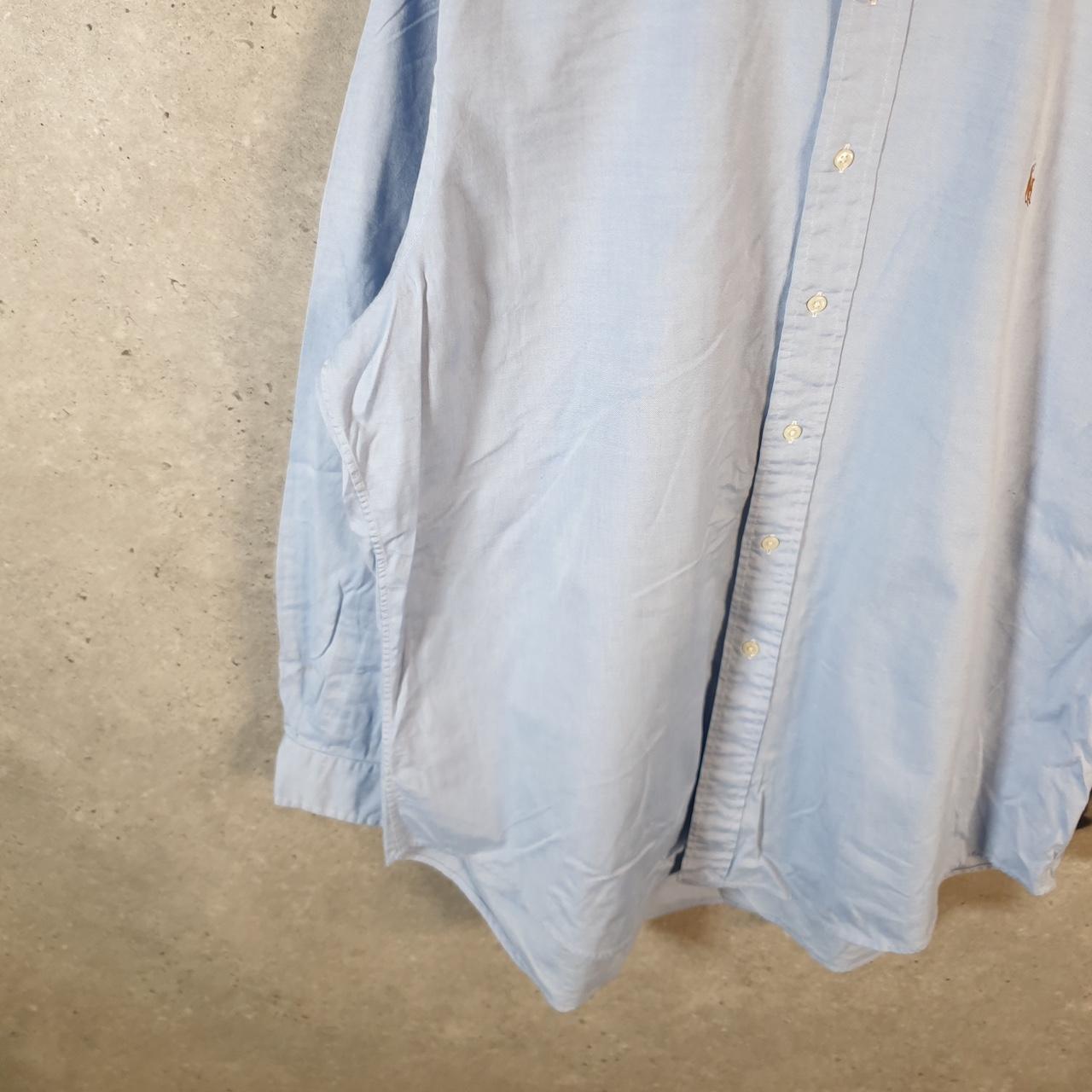 Vintage Ralph Lauren Button Down Shirt Men’s XL Blue Yarmouth Fit Pony Cotton