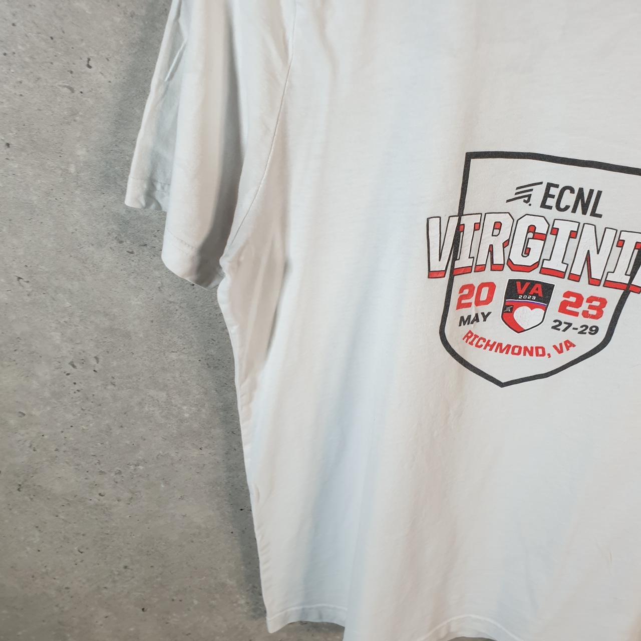 Vintage Puma Richmond Virginia Spellout T Shirt Men’s Medium White sports Logo Athletic