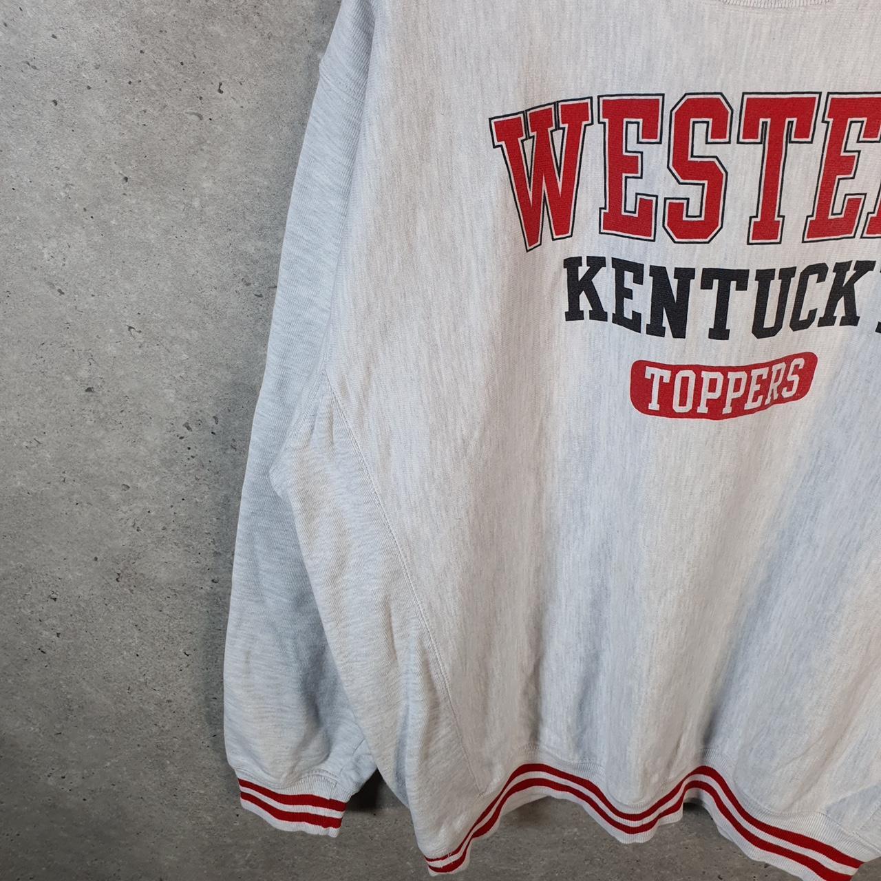 Vintage Champion Reverse Weave Western Kentucky ToppersSweatshirt Men’s XL Grey