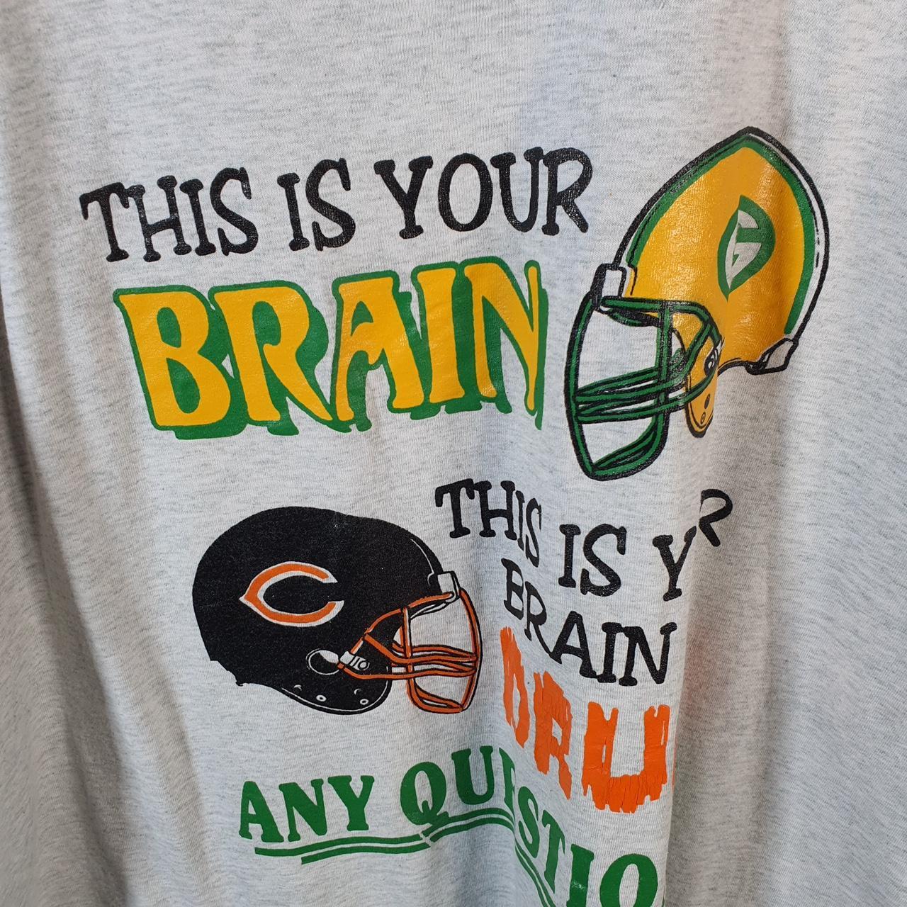 Vintage Fruit of the Loom Best NFL Green Bay Packers Single Stitch T Shirt Men’s XL Grey Big Fish Vintage