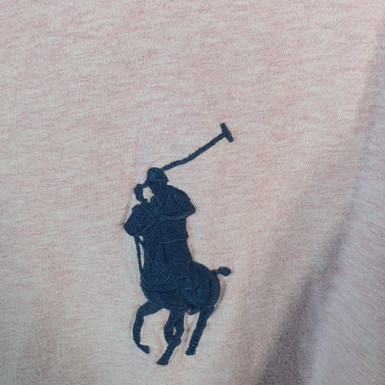 Vintage Ralph Lauren Polo Sport T Shirt Men’s Large Pink Classic Fit Embroidered Pony C8671