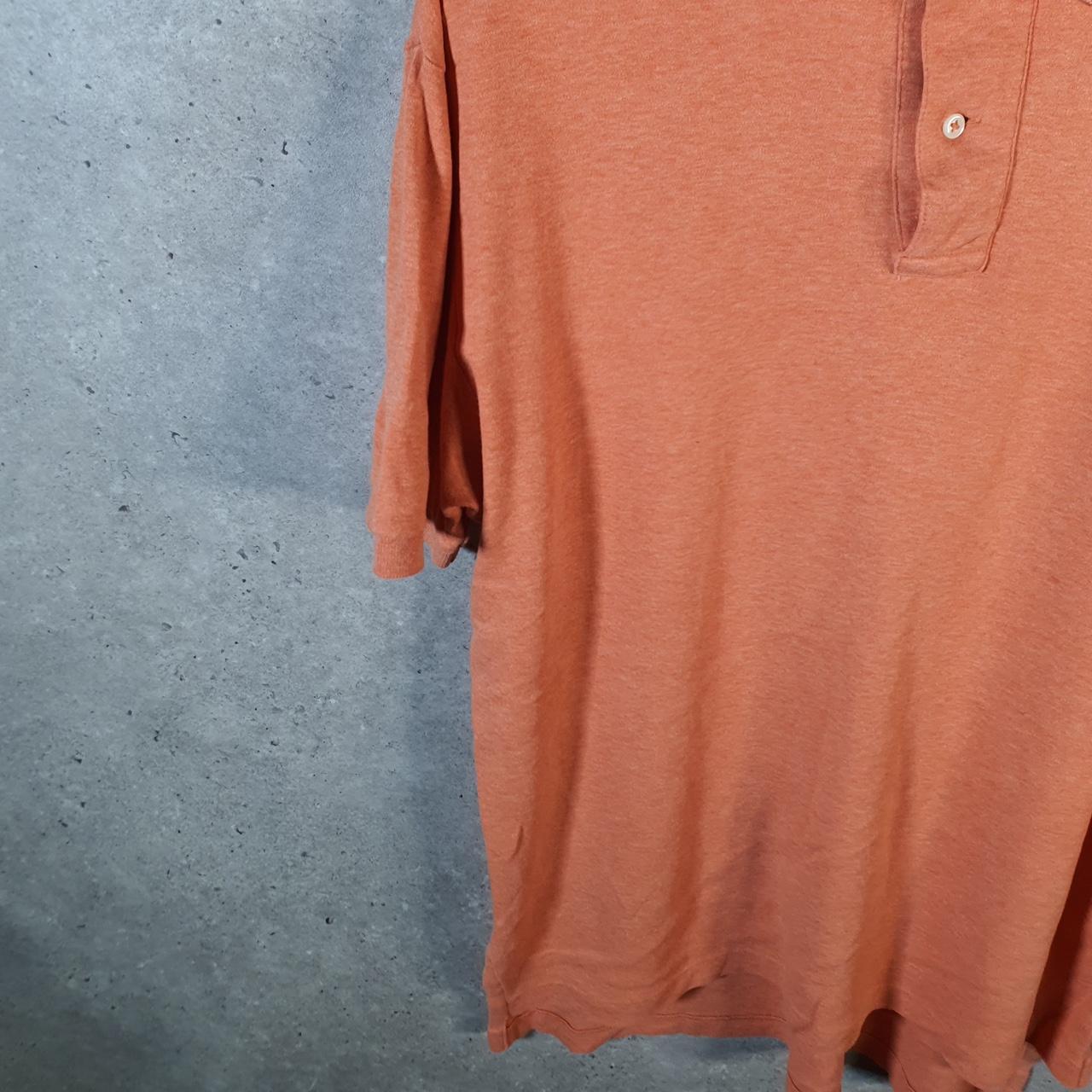 Vintage Ralph Lauren Polo Shirt Men’s Medium Orange Golf Cotton Pony