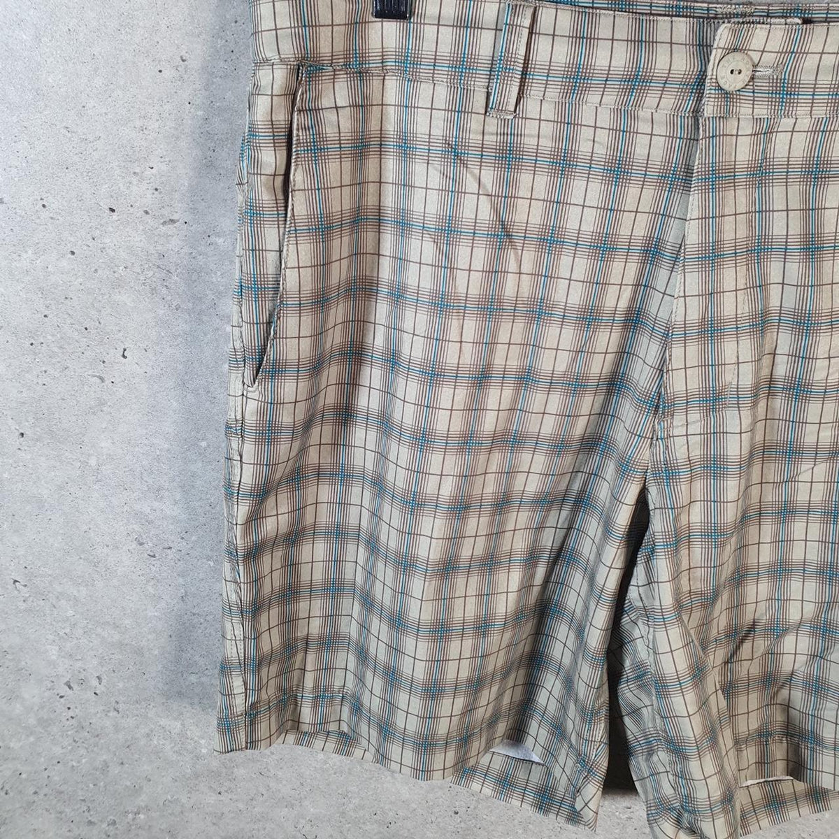 Vintage The North Face TNF Shorts Jorts Chino Cargo Men’s W34 Checkered Baggy Cotton