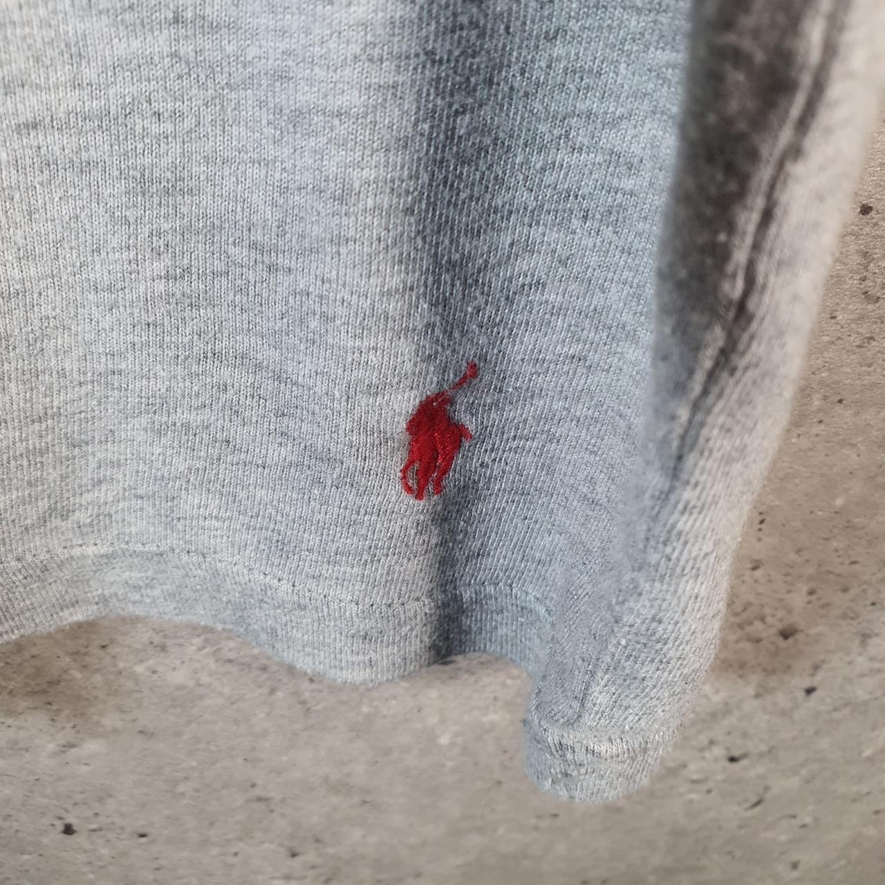 Vintage Ralph Lauren Polo Sport T Shirt Men’s Medium Grey Classic Fit Embroidered Pony C8693