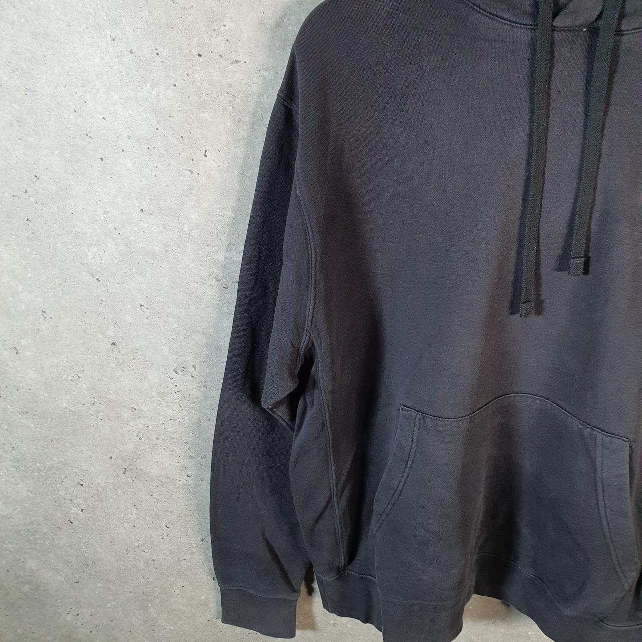 Vintage Nike Club Embroidered Hoodie Men’s Medium Black Swoosh Y2K Pullover Logo