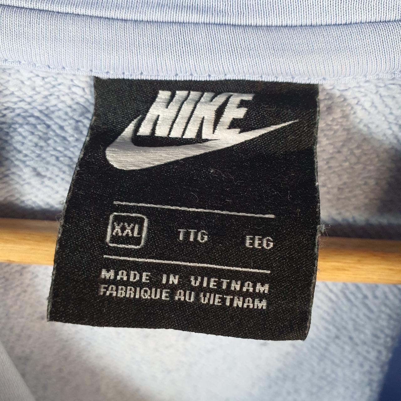 Vintage Nike Club Hoodie Womens 2XL Blue Swoosh Y2K Pullover Logo