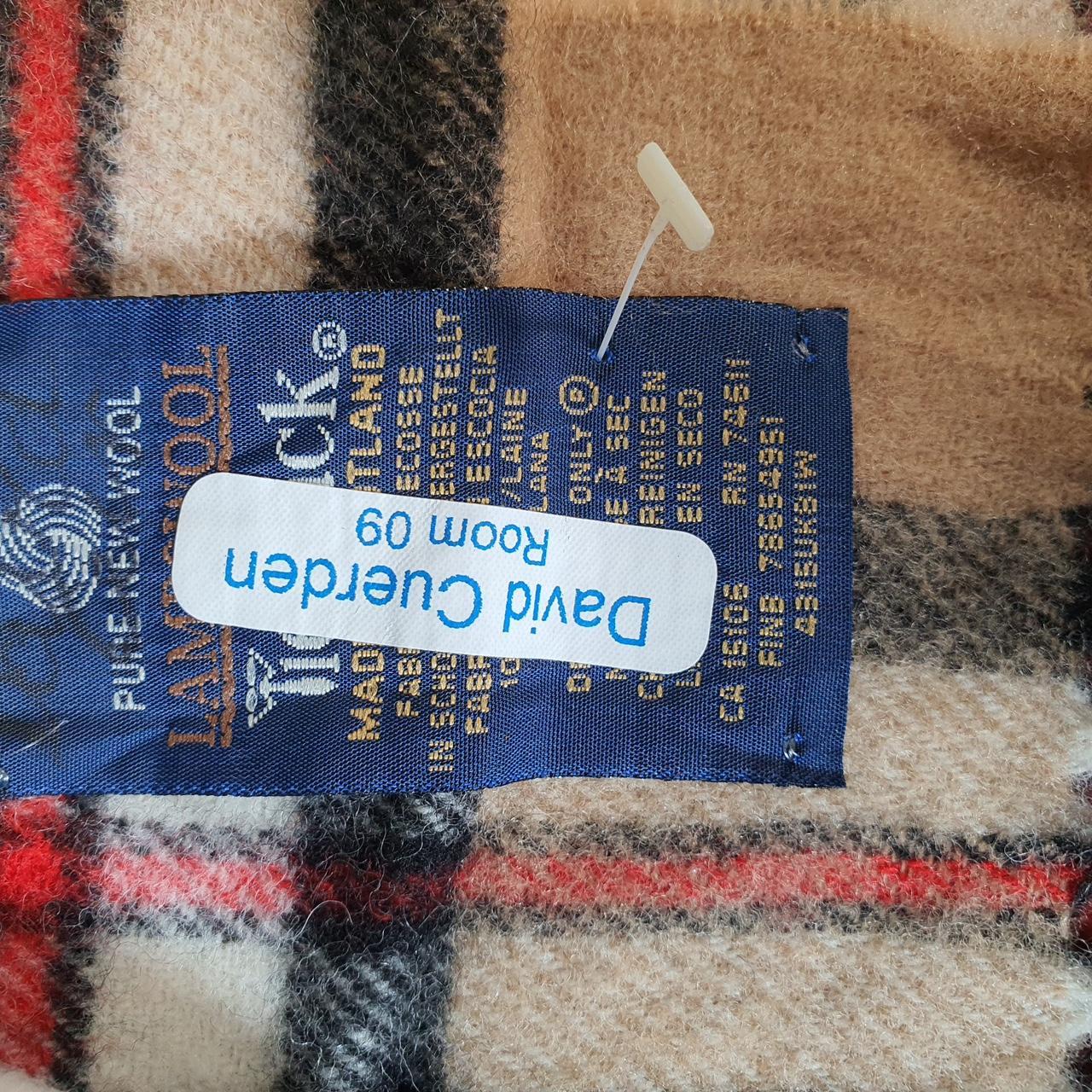 Lambs Wool Tartan Nova Check Checkered Scarf