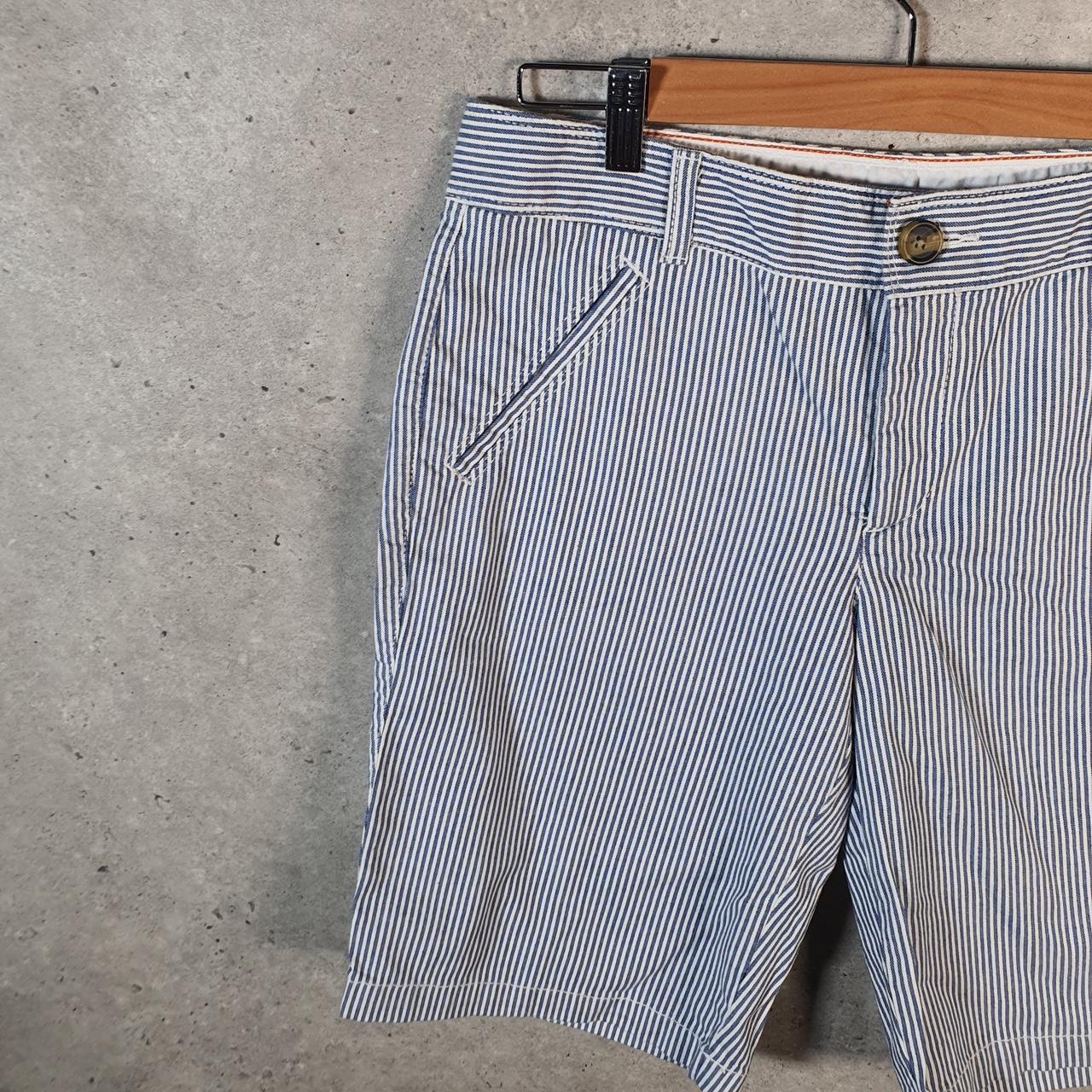 Vintage Dockers Chino Shorts Jorts Cargo Womens W32 Blue Baggy Cotton