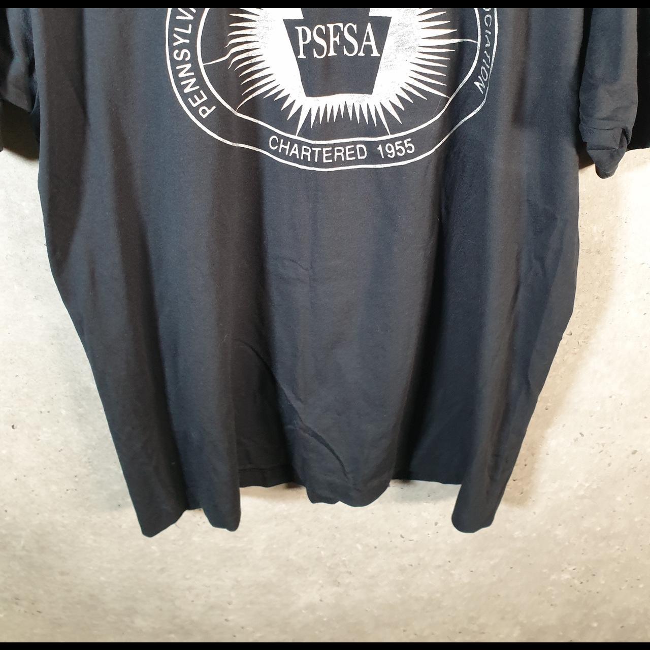 Vintage Best Fruit of the Loom Pennsylvania School USA Single Stitch T Shirt Men’s XL Black Big Fish Vintage