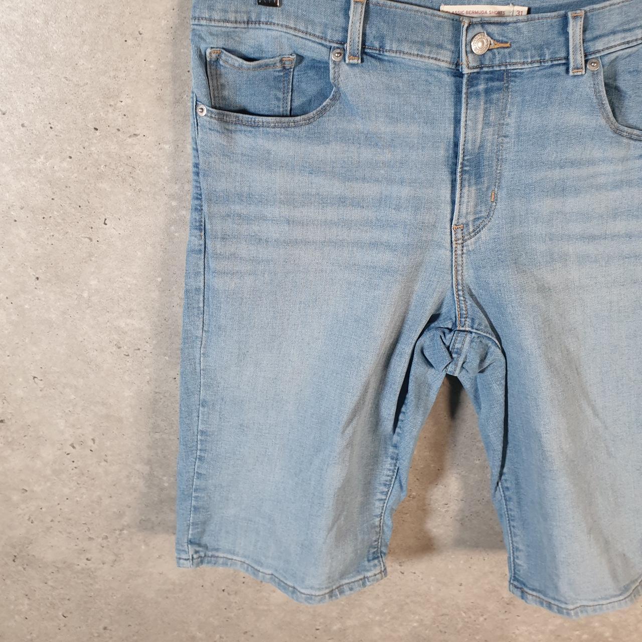 Vintage Levi’s Baggy Shorts Jorts Cargo Womens W31 Blue Relaxed Denim